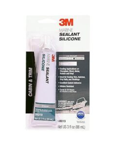 3M Marine Grade Silicone Sealant, 08019, For Boats and RVs
